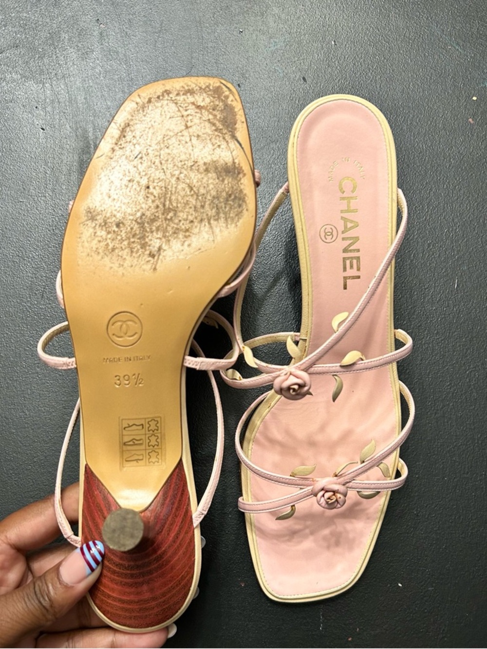 CHANEL Iconic 2001 RARE Rosebud Sandals by Karl Lagerfield - Picture 8 of 8